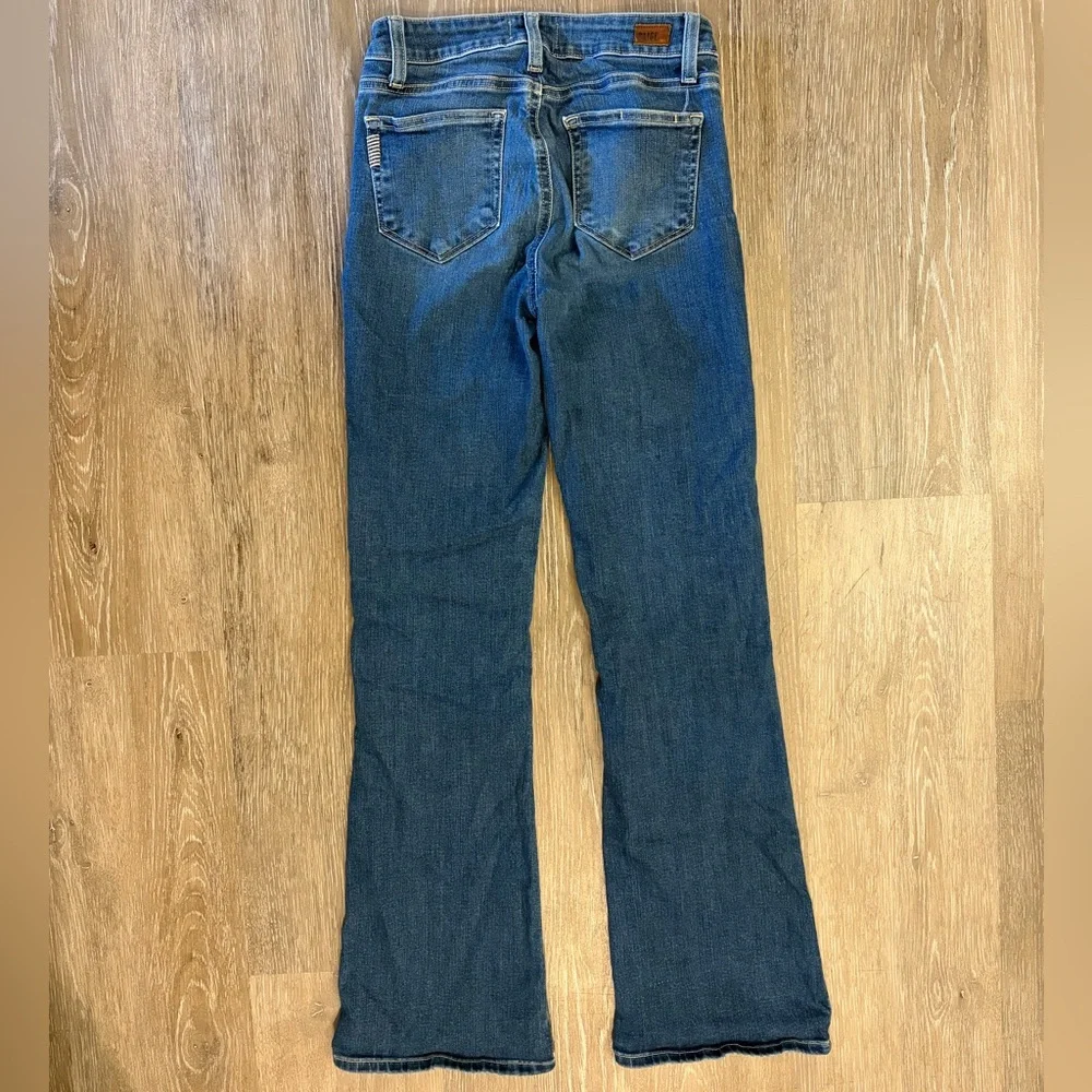 PAIGE Women's Blue Bootcut Jeans - Classic Medium Wash